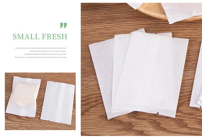 LBSISI Life 50/100PCS White Cotton Paper Candy Bags – DIY Gift Packaging Bags for Birthday, Baby Shower, Cake, Nougat & Party Favors