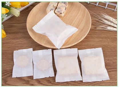 LBSISI Life 50/100PCS White Cotton Paper Candy Bags – DIY Gift Packaging Bags for Birthday, Baby Shower, Cake, Nougat & Party Favors