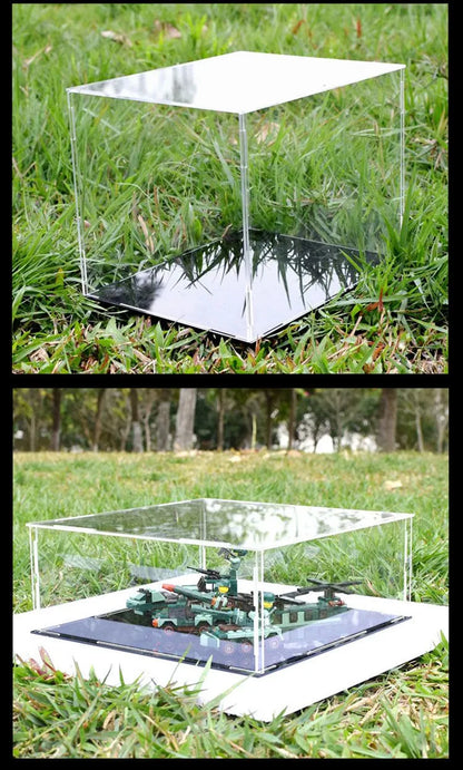 Estuche de exhibición de acrílico transparente para coleccionables - Vitrina protectora a prueba de polvo para figuras de acción y juguetes