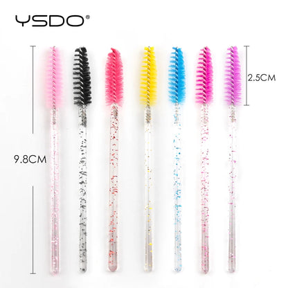 5/50 brosses à cils – Brosses à mascara jetables, outils d'extension de faux cils, brosses applicateurs de type goupillon pour le maquillage, la beauté et les cosmétiques