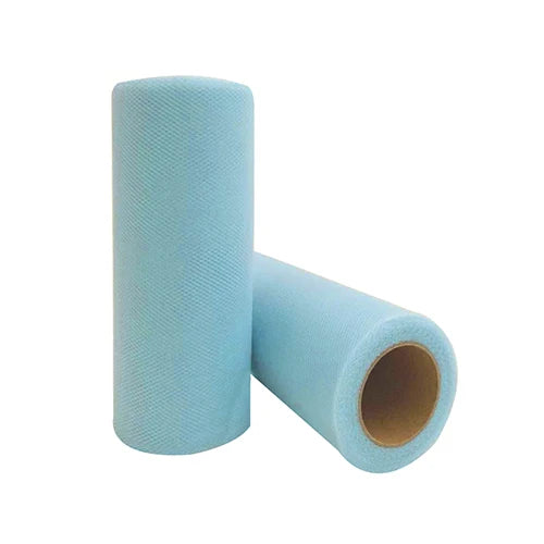 25-Yard Tulle Fabric Roll – 15cm Organza Ribbon for Weddings, Baby Showers, Crafts & Party Decorations