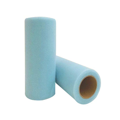25-Yard Tulle Fabric Roll – 15cm Organza Ribbon for Weddings, Baby Showers, Crafts & Party Decorations