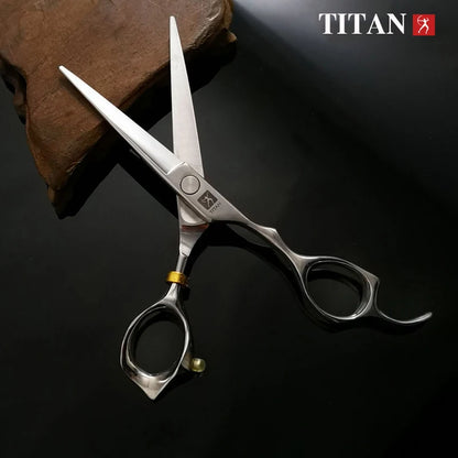 TITAN Professional Barber Scissors – Japan 440C Steel Hair Cutting & Thinning Shears | 5.0/5.5/6.0/6.5 Inch Hairdressing Tools
