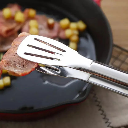 Pinzas de Cocina de Acero Inoxidable – Pinzas Resistentes al Calor para Servir, BBQ, Pan y Ensaladas