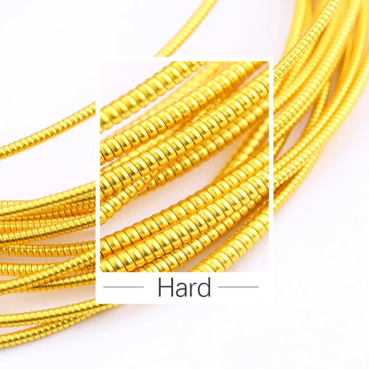 Fil de broderie de lingots de cuivre de 10 g – Fil de lingots français rigide pour le cannetille, la broderie d'insignes, la fabrication de bijoux et les loisirs créatifs