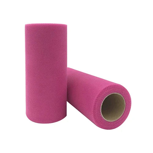 25-Yard Tulle Fabric Roll – 15cm Organza Ribbon for Weddings, Baby Showers, Crafts & Party Decorations
