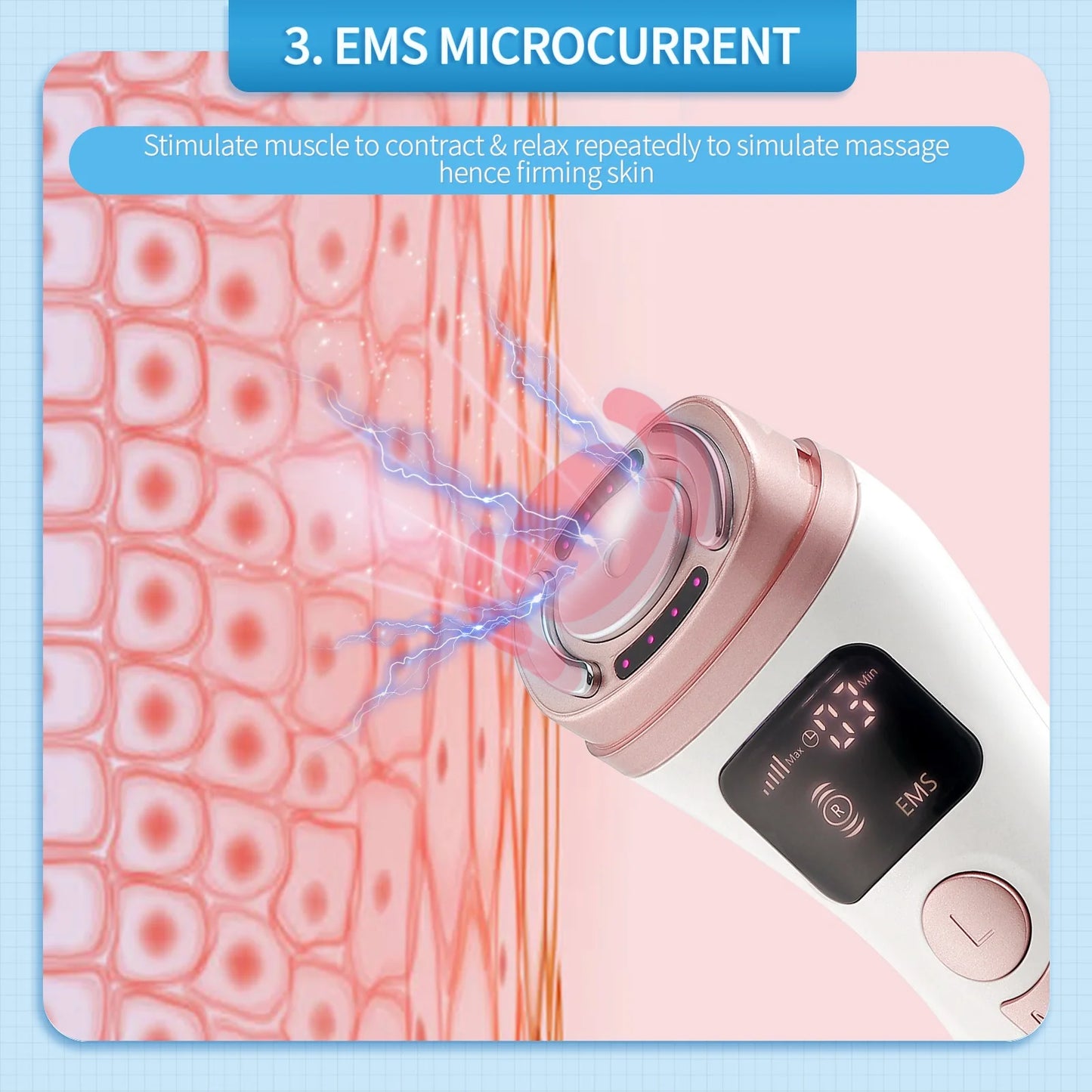 Mini HIFU Facial Lifting Device – Ultrasonic RF EMS Skin Tightening & Anti-Wrinkle Massager for Home Use