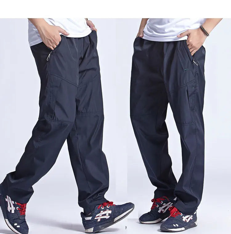 Men's Quick-Dry Outdoor Jogger Pants – Lightweight Casual Exercise, Hiking & Work Trousers for Everyday Wear