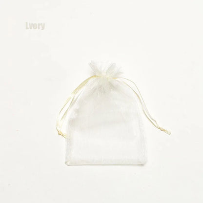 100pcs Organza Gift Bags – 22 Colors Drawstring Jewelry Pouches for Wedding, Christmas, Party Favors, Candy Gifts & Packaging Display