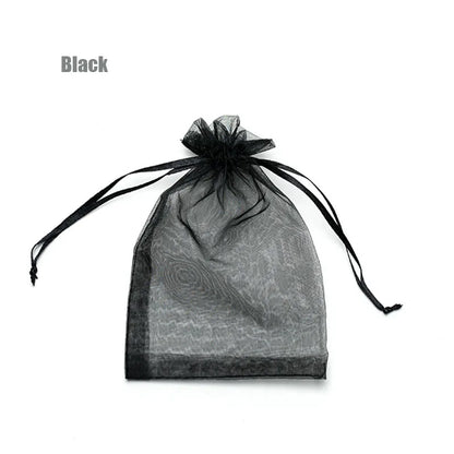 100pcs Organza Gift Bags – 22 Colors Drawstring Jewelry Pouches for Wedding, Christmas, Party Favors, Candy Gifts & Packaging Display
