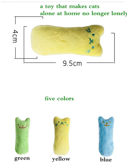 Jouet en peluche à la cataire – Jouet interactif pour nettoyer les dents et à mordre pour chats et chatons