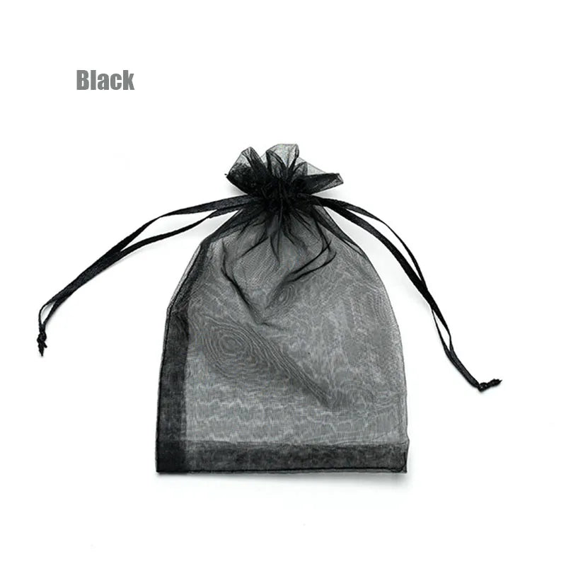 100pcs Organza Gift Bags – 22 Colors Drawstring Jewelry Pouches for Wedding, Christmas, Party Favors, Candy Gifts & Packaging Display