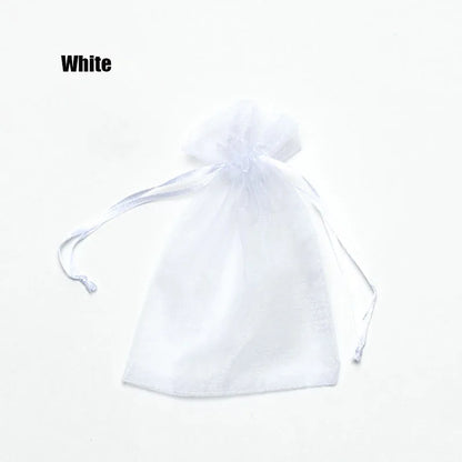 100pcs Organza Gift Bags – 22 Colors Drawstring Jewelry Pouches for Wedding, Christmas, Party Favors, Candy Gifts & Packaging Display
