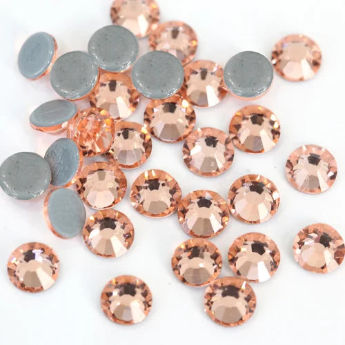 Set de diamantes de imitación de fijación en caliente de 1440 piezas – Piedras de cristal brillante de base plana para decoración de uñas, ropa y manualidades