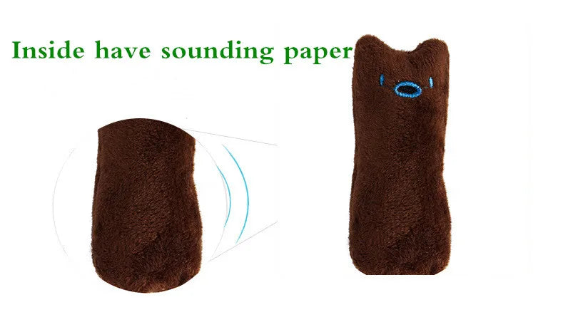 Jouet en peluche à la cataire – Jouet interactif pour nettoyer les dents et à mordre pour chats et chatons