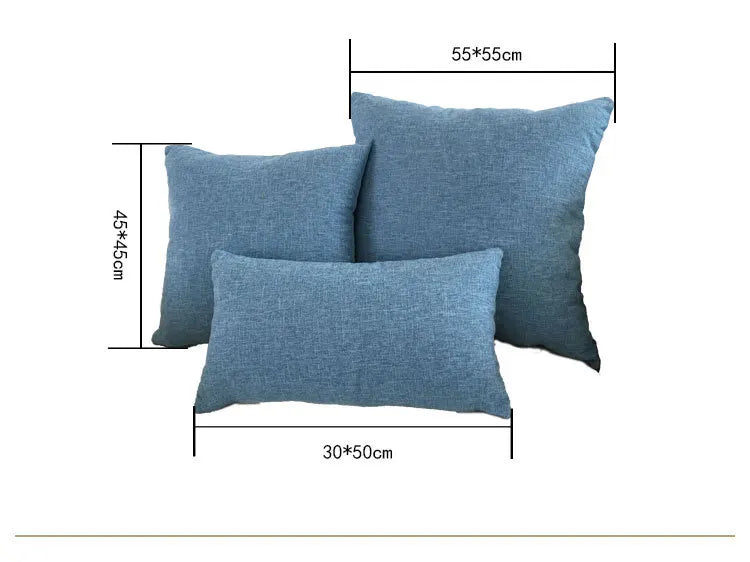 Sofa Cushion Cover – Decorative Throw Pillow Case for Home & Hotel, Removable Cushion Cover in Multiple Sizes 30x50/40x40/45x45/40x60/50x50/55x55/60x60cm