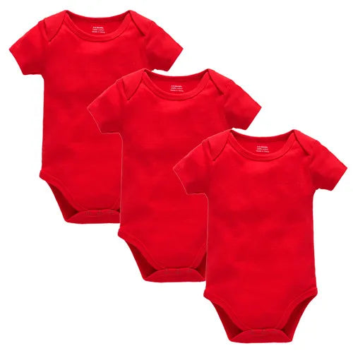 Kavkas Ropa de algodón para bebés – Juego de mamelucos de manga corta de 3 o 5 piezas para recién nacidos, para niños y niñas, mamelucos blancos sólidos de 0 a 24 meses, ropa suave de uso diario para bebés