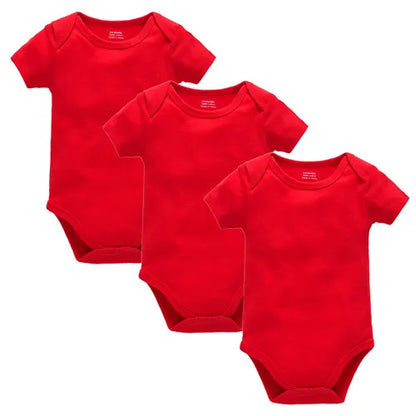 Kavkas Ropa de algodón para bebés – Juego de mamelucos de manga corta de 3 o 5 piezas para recién nacidos, para niños y niñas, mamelucos blancos sólidos de 0 a 24 meses, ropa suave de uso diario para bebés