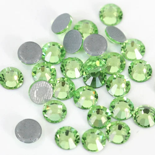 Set de diamantes de imitación de fijación en caliente de 1440 piezas – Piedras de cristal brillante de base plana para decoración de uñas, ropa y manualidades