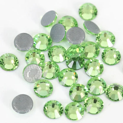 Set de diamantes de imitación de fijación en caliente de 1440 piezas – Piedras de cristal brillante de base plana para decoración de uñas, ropa y manualidades