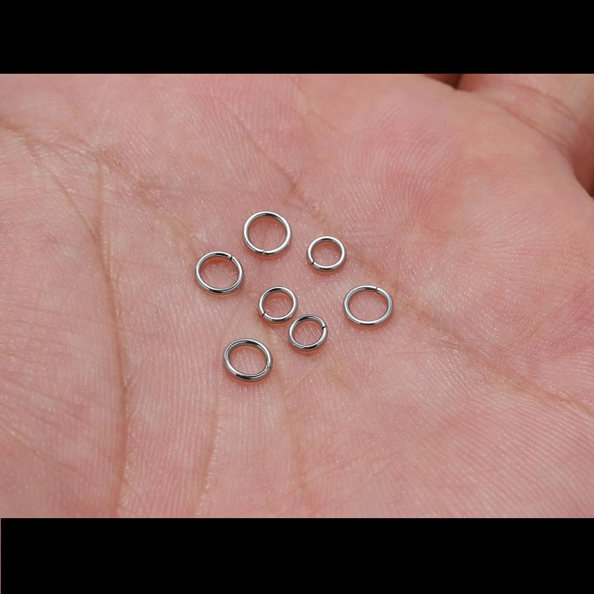 30 à 200 Anneaux de jonction fendus en acier inoxydable (3 à 25 mm) – Connecteurs à boucle ouverte pour la fabrication de bijoux, bracelets, colliers et loisirs créatifs