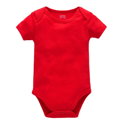Kavkas Ropa de algodón para bebés – Juego de mamelucos de manga corta de 3 o 5 piezas para recién nacidos, para niños y niñas, mamelucos blancos sólidos de 0 a 24 meses, ropa suave de uso diario para bebés