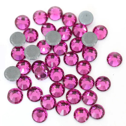 Set de diamantes de imitación de fijación en caliente de 1440 piezas – Piedras de cristal brillante de base plana para decoración de uñas, ropa y manualidades