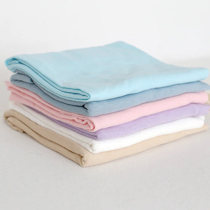 Arrullo elástico de punto para recién nacido – Manta suave de jersey de 35x160cm para fotografía de bebés, capa elástica para sesiones de fotos de recién nacidos, accesorios cómodos para baby shower y recuerdo
