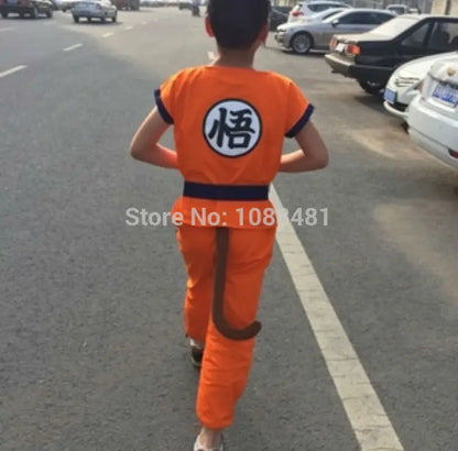 Dragon Cosplay Costume Set – Top, Pants, Belt, Tail, Wrist Accessories, Wig & Shoes for Adults & Kids, Halloween Party & Dress-Up