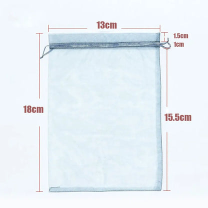100pcs Organza Gift Bags – 22 Colors Drawstring Jewelry Pouches for Wedding, Christmas, Party Favors, Candy Gifts & Packaging Display