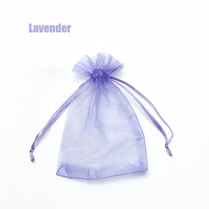 100pcs Organza Gift Bags – 22 Colors Drawstring Jewelry Pouches for Wedding, Christmas, Party Favors, Candy Gifts & Packaging Display