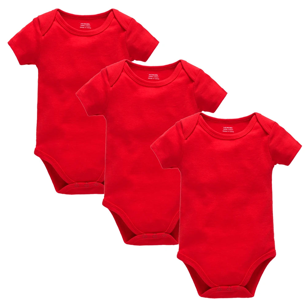 Kavkas Ropa de algodón para bebés – Juego de mamelucos de manga corta de 3 o 5 piezas para recién nacidos, para niños y niñas, mamelucos blancos sólidos de 0 a 24 meses, ropa suave de uso diario para bebés