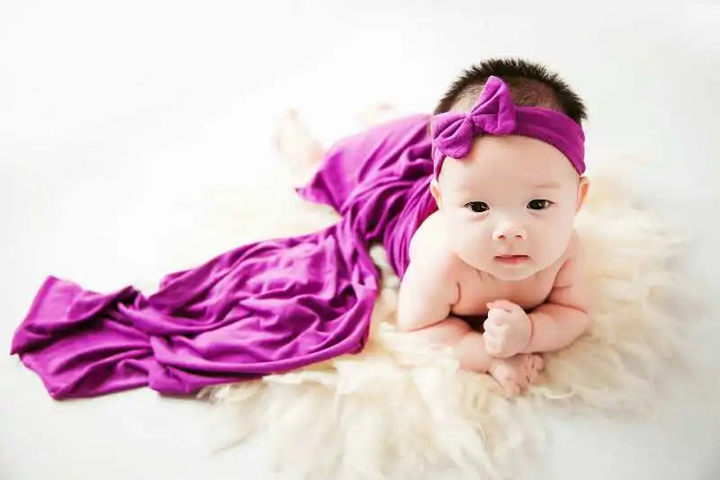 Arrullo elástico de punto para recién nacido – Manta suave de jersey de 35x160cm para fotografía de bebés, capa elástica para sesiones de fotos de recién nacidos, accesorios cómodos para baby shower y recuerdo