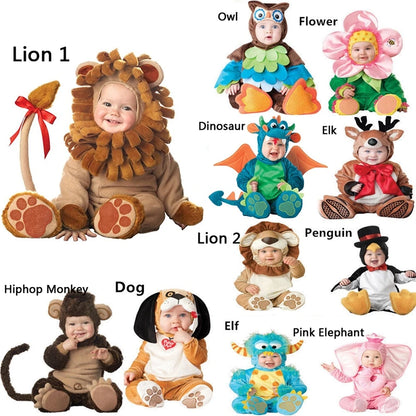 Wonder Garden Baby Animal Costume for Boys and Girls, Cute Cosplay Dress-Up Outfit for Christmas, Halloween, Purim, Birthday Parties and Holidays