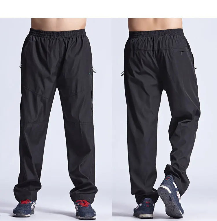 Men's Quick-Dry Outdoor Jogger Pants – Lightweight Casual Exercise, Hiking & Work Trousers for Everyday Wear