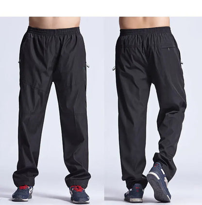 Men's Quick-Dry Outdoor Jogger Pants – Lightweight Casual Exercise, Hiking & Work Trousers for Everyday Wear