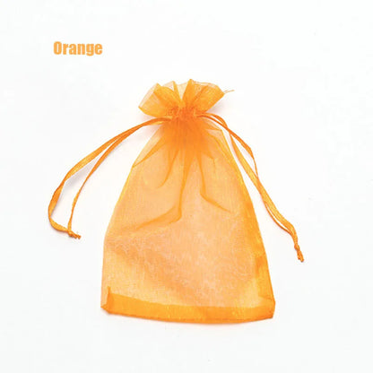 100pcs Organza Gift Bags – 22 Colors Drawstring Jewelry Pouches for Wedding, Christmas, Party Favors, Candy Gifts & Packaging Display