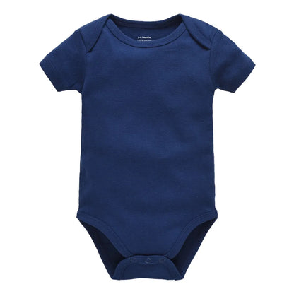 Kavkas Ropa de algodón para bebés – Juego de mamelucos de manga corta de 3 o 5 piezas para recién nacidos, para niños y niñas, mamelucos blancos sólidos de 0 a 24 meses, ropa suave de uso diario para bebés