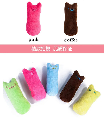 Jouet en peluche à la cataire – Jouet interactif pour nettoyer les dents et à mordre pour chats et chatons