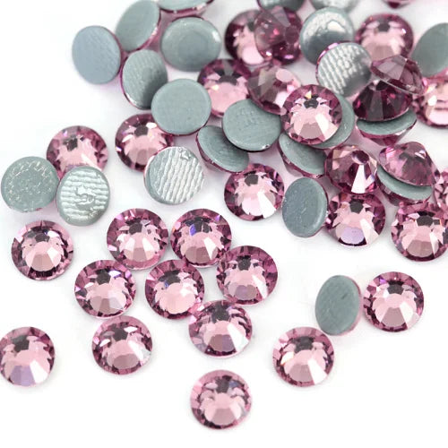 Set de diamantes de imitación de fijación en caliente de 1440 piezas – Piedras de cristal brillante de base plana para decoración de uñas, ropa y manualidades