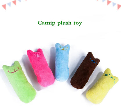 Jouet en peluche à la cataire – Jouet interactif pour nettoyer les dents et à mordre pour chats et chatons