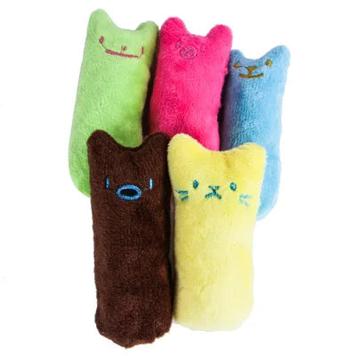 Jouet en peluche à la cataire – Jouet interactif pour nettoyer les dents et à mordre pour chats et chatons