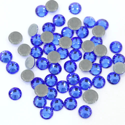 Set de diamantes de imitación de fijación en caliente de 1440 piezas – Piedras de cristal brillante de base plana para decoración de uñas, ropa y manualidades