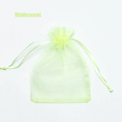 100pcs Organza Gift Bags – 22 Colors Drawstring Jewelry Pouches for Wedding, Christmas, Party Favors, Candy Gifts & Packaging Display