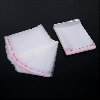 Transparent Self-Adhesive Plastic Bags – Resealable Clear Packaging Pouches for Jewelry, Pens, Candy, Cookies & Small Gift Items