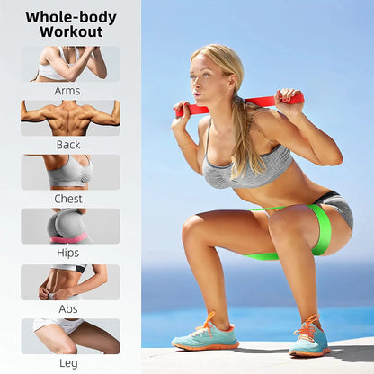 Juego de Bandas de Resistencia para Barra de Ejercicio – Expansor de Cuerda para Pilates y Yoga para Entrenamiento de Fuerza, Fisicoculturismo, Gimnasio en Casa y Ejercicios de Fitness