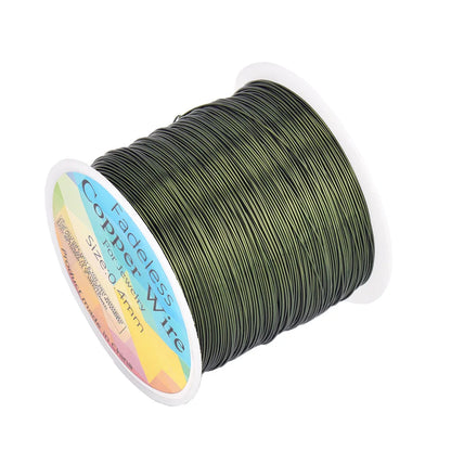 Alambre de Cobre para Joyería Resistente al Deslustre (0.3mm, 0.4mm y 0.5mm) – Alambre para Cuentas de Manualidades para Fabricación de Joyas y Artesanías DIY