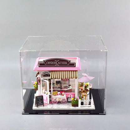 Estuche de exhibición de acrílico transparente para coleccionables - Vitrina protectora a prueba de polvo para figuras de acción y juguetes