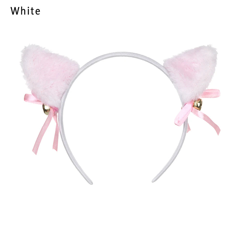 Cute Plush Cat Ear Hair Clips, Fluffy Sweet Lolita Anime Cosplay Hairpins, Kawaii Cartoon Animal Hair Accessories for Girls, Costume Parties, and Everyday Wear