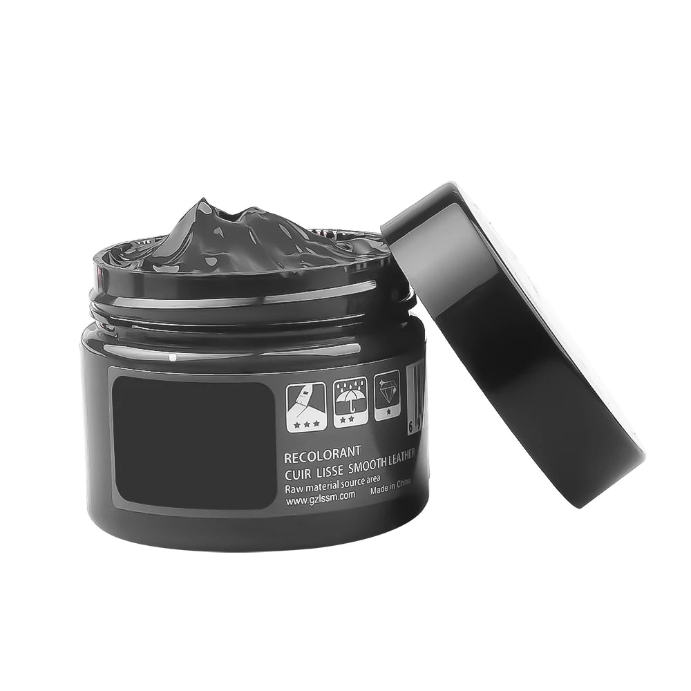 Leather Repair Kit for Car Seats & Furniture – Liquid Leather Recoloring Balm for Scratches, Cracks, Tears & Restoration